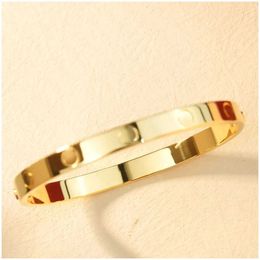 Diamond bracelet for women men's gold bracelets cuff with screwdriver 316L stainless steel plated luxury screw lover wholesale Jewellery birthday gift 49PJ D2XQ