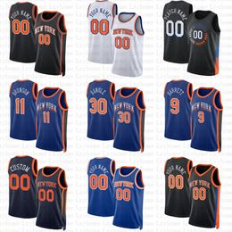 RJ Barrett Jalen Brunson Julius Randle Jersey de basquete New Yorks Obi Toppin Knick Evan Fournier Donte Divincenzo Immanuel Quickley