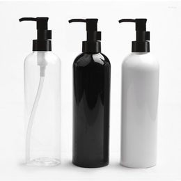Storage Bottles 18pcs 400ml Empty White Black Clear Plastic Bottle Makeup Removal Oil Pump Press Shampoo Shower Gel Cosmetics Packaging