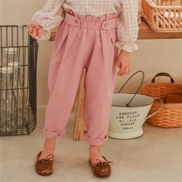 Trousers 2023 Autumn Korean Children Clothing Girls Foreign Atmosphere Cotton Loose Casual Pants Kids