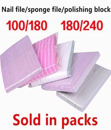 Nail Files One Pack File Salon Special Sponge Rub Off Polish Tool Thin Sand Strip Block3515522