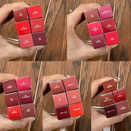 Brand Lipstick Matte Rouge A Levres Aluminum Tube Lustre 29 Colors Lipsticks with Series Number Russian Red