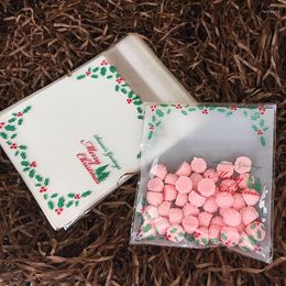 Christmas Decorations Trendy 100pcs Wedding Candy Bag Cookie Biscuits Cake Baking OPP Plastic Gift Packaging Bag5zHH221