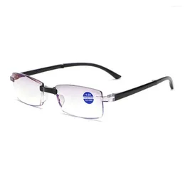 Sunglasses Foldable Portable Reading Glasses Women Men Luxury Diamond Cut Rimless Nose Pad Anti Blu Faitgue Classic 1 1.5 2 To 4