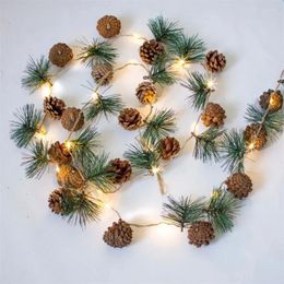 Strings 2M 20 LED PineCones String Light Christmas Pine Cone Fairy Garland Lights Decorations