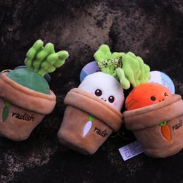 Kawaii Karotte Plüschtier Plüsch Schlüsselanhänger Ziehen Rettich Lustiges Gemüse Paar Schlüsselanhänger Puppe Kinder Spielzeug Geschenk Gefüllte Pflanze Kindergeburtstagsgeschenke