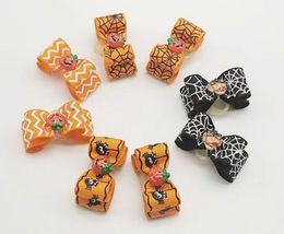 Handmade Dog Bow Hair Bows For Dogs Pet Grooming Accessories Products Halloween pet dog hair accessories