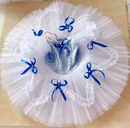 Stage Wear Professional White Swan Lake Ballet Tutu Costume Girls Children Ballerina Dress Kids For Girl