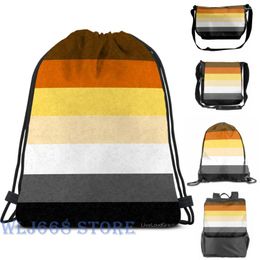 Backpack Funny Graphic Print Shoulder Bags Women Gay Bear Pride Flag Single Travel For Men Gym Bag