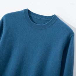 Men's Sweaters Men Sweater Goat Cashmere Knitted Jumper Soft Warm Oneck Full Sleeve Pullover Solid Color Male Clothes