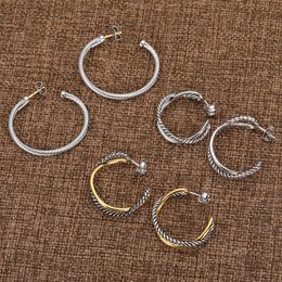 Marke Hoop Ohrring für Frauen Schmuck Gold Modeschmuck Zubehör Ohrring