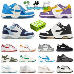 Out Of Office sneaker OOO Low Tops Calf Leather Black with box designer shoes Black Lemon Yellow White Purple Yellow Sand Red Mint Navy Blue Grey White Plate-forme shoes