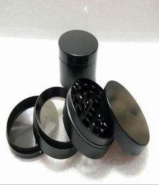 quality herb grinders 4 piece black chrome red Colours grinders for herbs whole with Pollen Scraper 1054970