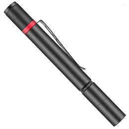 Flashlights Torches Pen Style Light Small Rechargeable USB Lights Aluminum Alloy Mini Clip