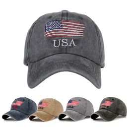 Creative USA Baseball Cap Cotton Spinning Embroidered American Flag Cap Outdoor Sports Casual Hat
