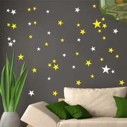 Wall Stickers Stars For Kids Room Baby Nursery Decoration DIY Art Decals Home Bedroom