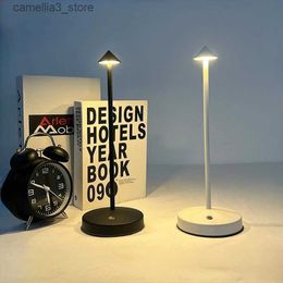 Desk Lamps Rechargeable Table Lamp Creative Dining Touch Led Hotel Bar Coffee Pina pro Table Light Lampada Da Tavolo Decorative Desk Lamp Q231104