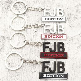 FJB Keychains Personalized Metal Car Keychain Pendant Christmas Gift Men's Keyring Key Chain