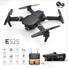 Drones Bioobico Intelligent Uav Aircraft Ls-E525 Drone 4K Hd Dual-Lens Remote Control Electric Mini Wifi 1080P Real-Time Transmissio Dhift