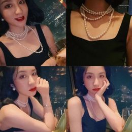 Choker 180cm Autumn And Winter Natural Deep Sea Shell Pearl Necklace Long Sweater Chain Multiple Wearing Methods