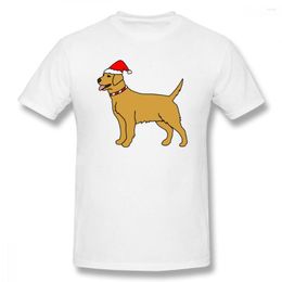 Men's T Shirts Christmas Golden Retriever Humor Graphic Basic Short Sleeve T-Shirt Dog Owner Shirt