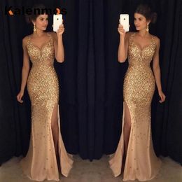 Casual Dresses Women Sexy Long Dress Sleeveless Solid Sequin V Neck High Street Top Dance Wedding Prom Party Night Bridesmaid Fash270l