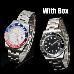 Fashion Watches Men designer watch Automatic Mechanical 41mm Watch 904L Stainless Steel Blue Black Ceramic Super luminous WristWatches montre de luxe gifts
