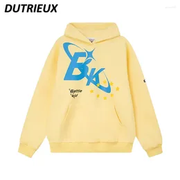 Women's Hoodies American Style Fashion Brand Oversize Streetwear Hooded Sweatshirt Men And Women Autumn Couple High Street Hoodie Coat