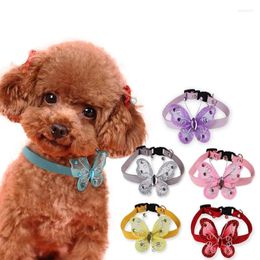 Dog Collars Butterfly Collar Small Teddy Jewellery Korean Style Fresh Cat Scarf Pet Accessories