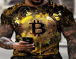 Men's T-Shirts TShirt Crypto Currency Traders Gold Coin Cotton Shirts6752192