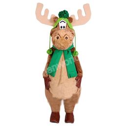 Halloween Mini Moose Mascot Costume Cartoon Character Outfits Suit Adults Size Outfit Birthday Christmas Carnival Fancy Dress For Men Women