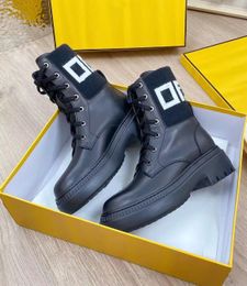 Winter Cool Domino Ankle Boots Black Brown Leather Round Toes Lug Sole Rubber Biker Martin Boots Comfort Party Dress Lady Booties Walking EU35-41
