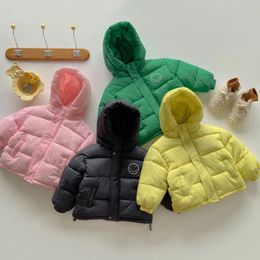Down Coat 2023 Children Winter Hooded Jacket For Boys Girls Warm Top Kids Thicken Velvet Jackets Baby Coats Soft Casual Outerwear