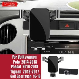 Car Holder Car Phone Holder For VW Tiguan Passat Polo Golf Sportsvan 2013-2018 Air Vents Navigation Bracket Interior Accessories Q231104