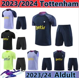 2022 2023 Hot Spurs Short Sleeve Sportswear Football Set Training Shirt Tottenham shirts KANE Sportswear Football chandal futbol Adult Survival 88