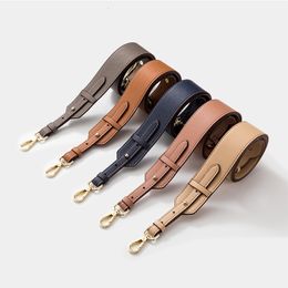 Bag Parts Accessories High-quality Cow Leather Wide Bag Cross Pattern Adjustable Shoulder Cross-body Leather Shoulder Strap Handbag Accessories 230403