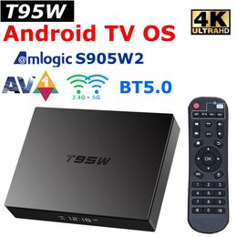 Android TV 11 OS Smart TV Box T95W Amlogic S905W2 4GB 32GB 5G Dual Wifi BT5.0 AV1 4K AndroidTV Media Player