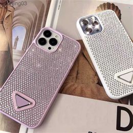 Cases Phone Cover With Full Screen Flash Diamonds For IPhone15 14 13pro 13promax 12 12pro 12promax 11 Luxury Designer Triangle Diamond Phone Case Brand cases