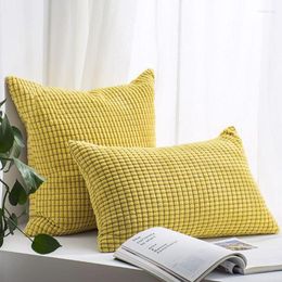 Pillow Large Cover Yellow 30x50cm 45x45cm 60x60cm Decorative Case Sofa Simple Home Decor Living Room Pillowcase