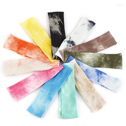 Hair Accessories Candy Colour Born Hairband Tie Dye Striped Thread S For Girls Head Wrap Baby Flat Toddler 0-12 Month