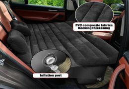 Car Air Inflatable Travel Mattress Bed Universal for Back Seat Multi functional Sofa Pillow Outdoor Camping Mat Cushion j107032837