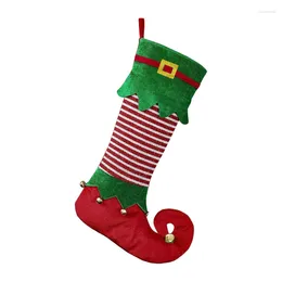 Christmas Decorations Stockings Hanging Ornaments Fairy Elf Stocking For Home Party Supplies Gifts Year 2024