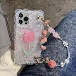 Designer Fashion Silicone phone case Tulip Flower Suitable for iPhone 14 11 12 13 Pro Max Fall Case