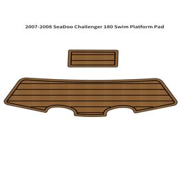 2007-2008 SeaDoo Challenger 180 Swim Platform Pad Boat EVA Foam Teak Floor Mat Self Backing Ahesive SeaDek Gatorstep Style Floor