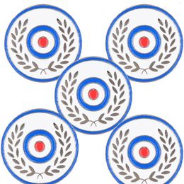 Brooches LOTS 5pcs UK TARGET MOD GB Roundel MOD's Symbol Metal Enamel Novelty Lapel Pin Badge