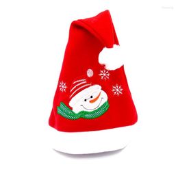 Christmas Decorations 1pc Santa Claus Snowman Elk Hats Red Caps For Adult And Children XMAS Decoration Year's Gifts Home Party Supplies