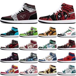 New diy classics customized shoes sports basketball shoes 1s men women antiskid anime simple customized figure sneakers 36-48 320757