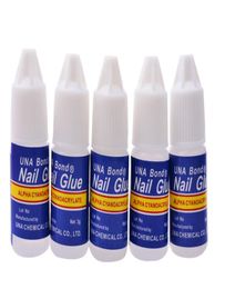 NA049 3g Fast drying Nail art glue tips glitter UV acrylic Rhinestones decorations nail glue for false nail tip manicure tool1514228