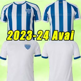 2023 2024 Avai FC Soccer Jerseys 23 24 Leao da Ilha Away White Mauricio Leandro da Silva Betao Alemao Luan Cappa Simiao Marquinhos Romulo Men Football Shirt