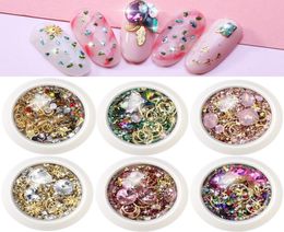 Manufacture 1 Pot Mix Design Colourful Glitter Shiny 3D Flat Bottom Arylic Diamond Studs Nail Art Rhinestones Gems Decorations DIY 3186249